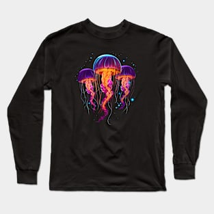 Glowing Jellyfish Long Sleeve T-Shirt